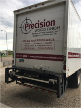 Precision Wood Finish Company big truck back