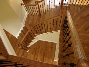 wood finishing stairs bismarck nd