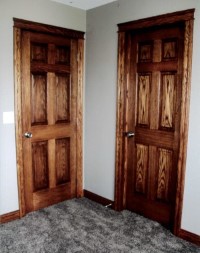 Stained interior doors
